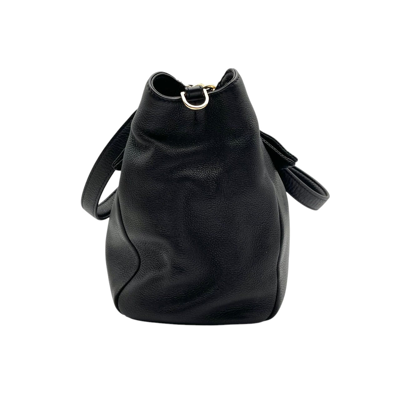 美品 トリーバーチ TORY BURCH テア Thea チェーンストラップ トートバッグ レザー 本革 ブラック 2way ワンショルダー 斜め掛け可 自立可 エンボスロゴ ゴールド金具 収納力 上品 クラシック レディース 日常使い S2