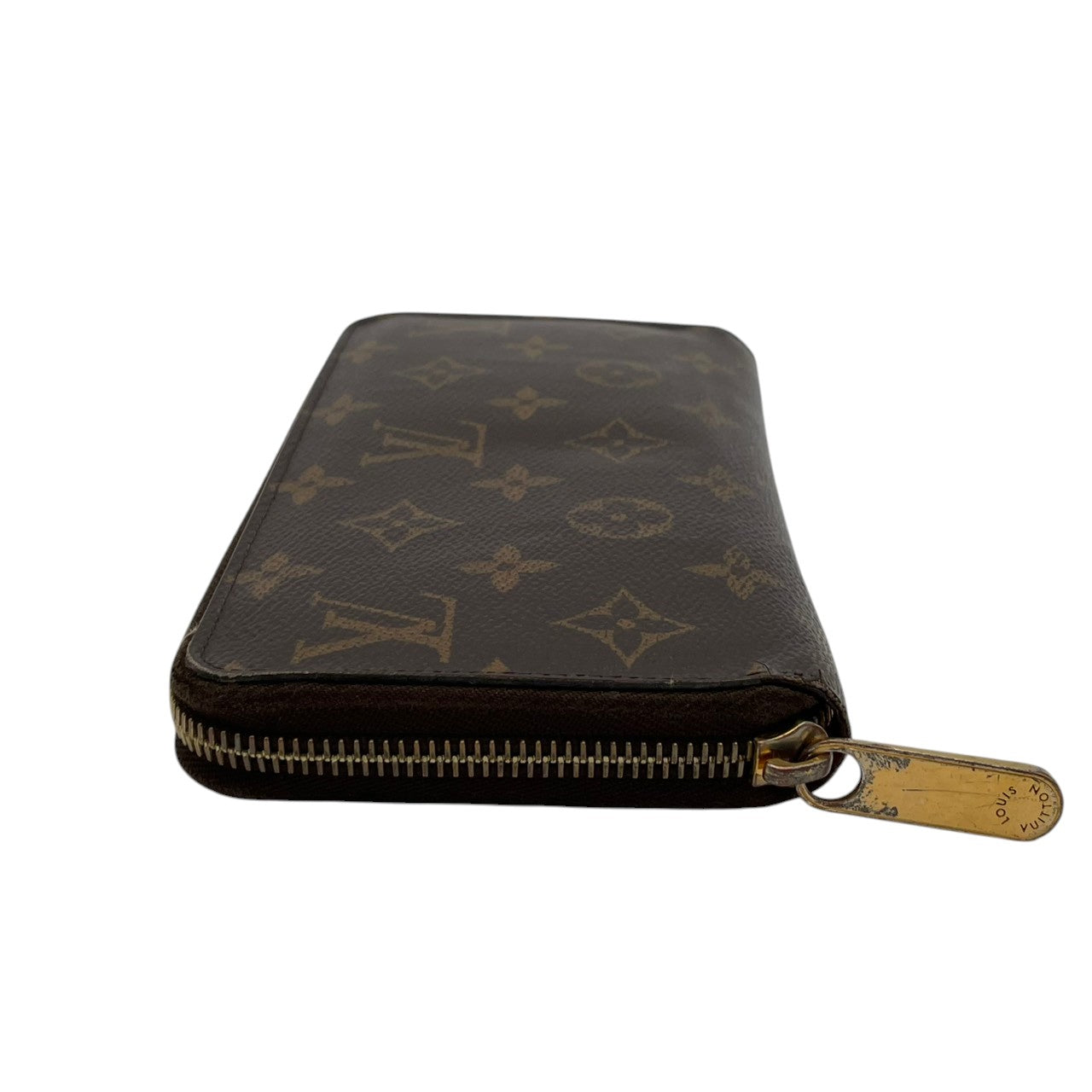 ルイヴィトン LOUIS VUITTON ジッピーウォレット 長財布 モノグラム ブラウン レッド M41896 ラウンドファスナー キャンバス レザーライニング ゴールド金具 ロゴ 総柄 レディース メンズ ユニセックス 定番 ロングウォレット 収納力 M3