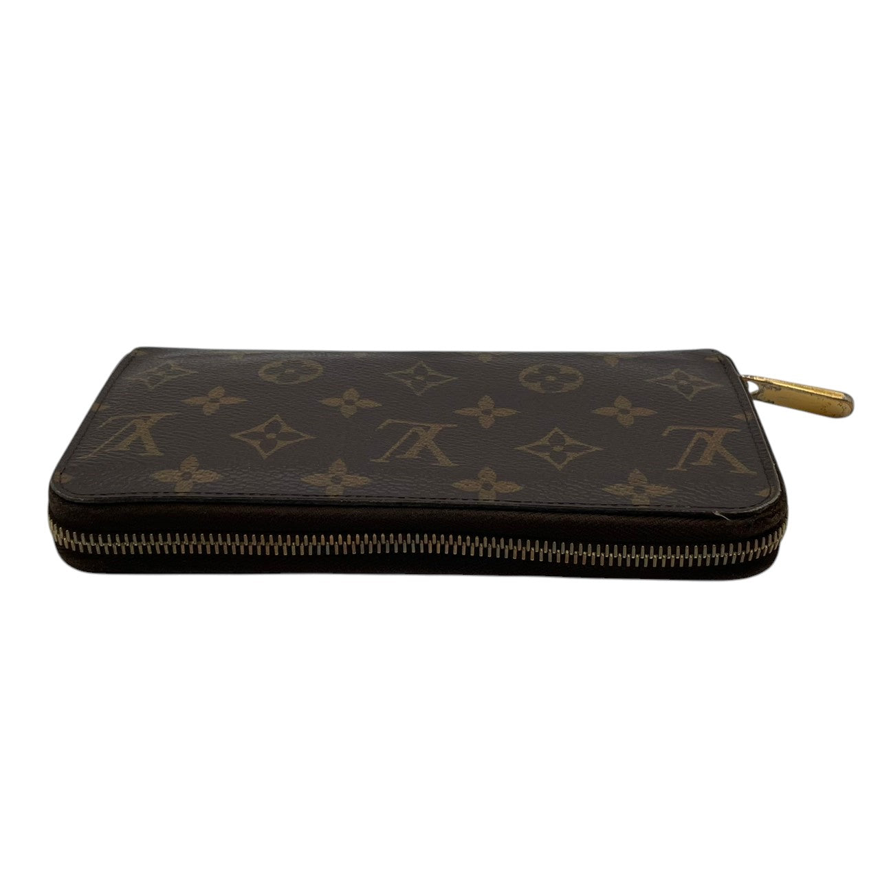 ルイヴィトン LOUIS VUITTON ジッピーウォレット 長財布 モノグラム ブラウン レッド M41896 ラウンドファスナー キャンバス レザーライニング ゴールド金具 ロゴ 総柄 レディース メンズ ユニセックス 定番 ロングウォレット 収納力 M3