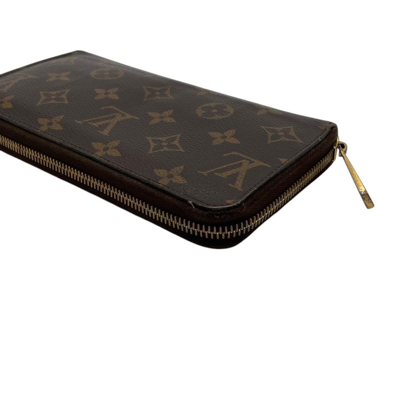 ルイヴィトン LOUIS VUITTON ジッピーウォレット 長財布 モノグラム ブラウン レッド M41896 ラウンドファスナー キャンバス レザーライニング ゴールド金具 ロゴ 総柄 レディース メンズ ユニセックス 定番 ロングウォレット 収納力 M3