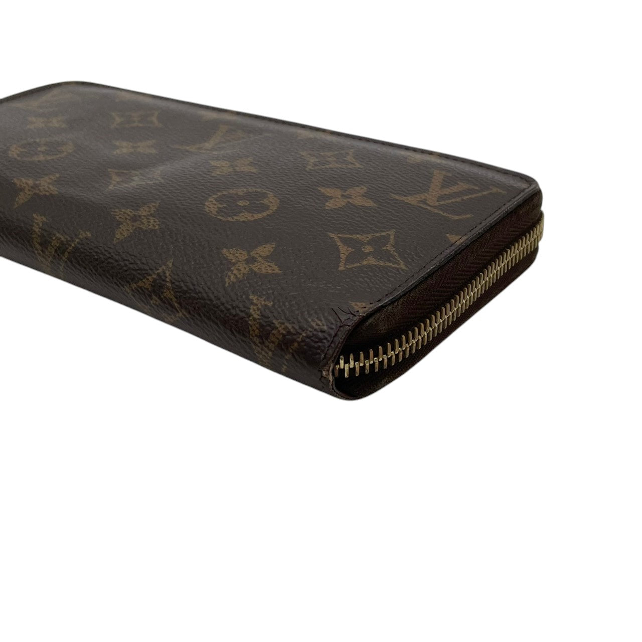 ルイヴィトン LOUIS VUITTON ジッピーウォレット 長財布 モノグラム ブラウン レッド M41896 ラウンドファスナー キャンバス レザーライニング ゴールド金具 ロゴ 総柄 レディース メンズ ユニセックス 定番 ロングウォレット 収納力 M3