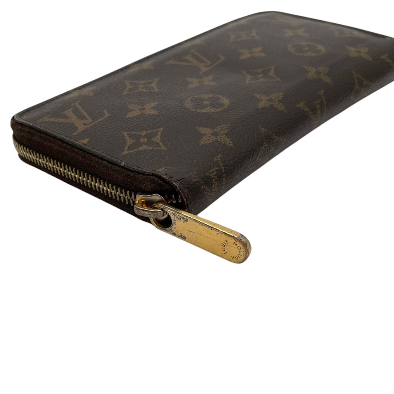 ルイヴィトン LOUIS VUITTON ジッピーウォレット 長財布 モノグラム ブラウン レッド M41896 ラウンドファスナー キャンバス レザーライニング ゴールド金具 ロゴ 総柄 レディース メンズ ユニセックス 定番 ロングウォレット 収納力 M3