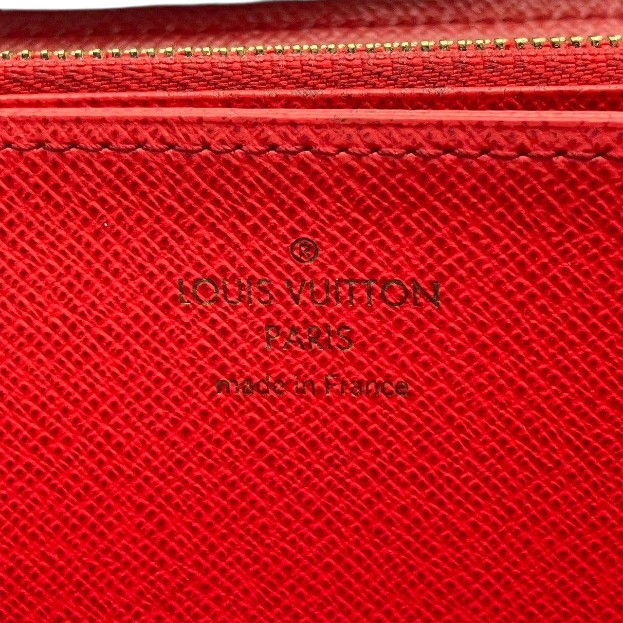 ルイヴィトン LOUIS VUITTON ジッピーウォレット 長財布 モノグラム ブラウン レッド M41896 ラウンドファスナー キャンバス レザーライニング ゴールド金具 ロゴ 総柄 レディース メンズ ユニセックス 定番 ロングウォレット 収納力 M3