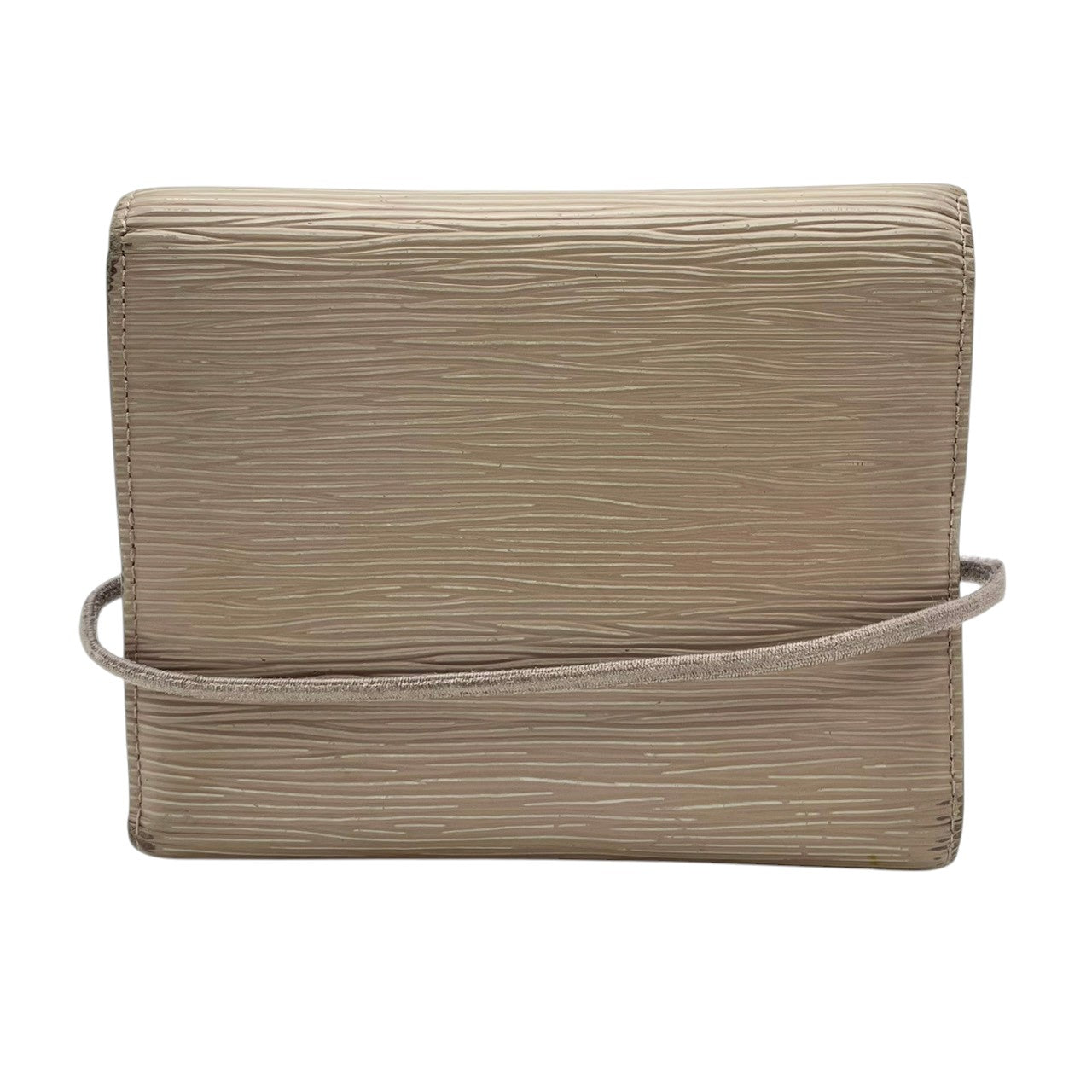 ルイヴィトン LOUIS VUITTON ポルトモネ エラスティック 三つ折り財布 エピ レザー グレージュ M6366B ゴムベルト コンパクトウォレット 折り財布 レディース ユニセックス ロゴ型押し 小銭入れ 札入れ カード収納 M3