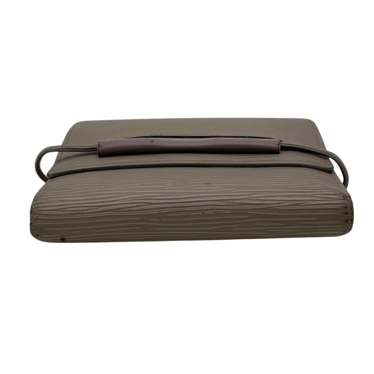 ルイヴィトン LOUIS VUITTON ポルトモネ エラスティック 三つ折り財布 エピ レザー グレージュ M6366B ゴムベルト コンパクトウォレット 折り財布 レディース ユニセックス ロゴ型押し 小銭入れ 札入れ カード収納 M3
