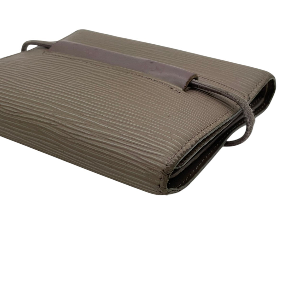 ルイヴィトン LOUIS VUITTON ポルトモネ エラスティック 三つ折り財布 エピ レザー グレージュ M6366B ゴムベルト コンパクトウォレット 折り財布 レディース ユニセックス ロゴ型押し 小銭入れ 札入れ カード収納 M3