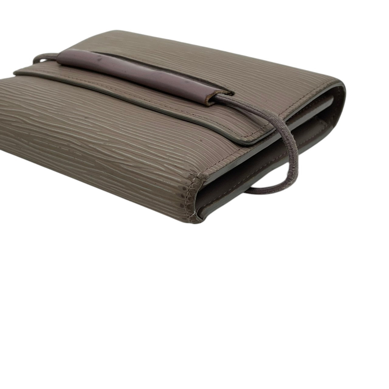 ルイヴィトン LOUIS VUITTON ポルトモネ エラスティック 三つ折り財布 エピ レザー グレージュ M6366B ゴムベルト コンパクトウォレット 折り財布 レディース ユニセックス ロゴ型押し 小銭入れ 札入れ カード収納 M3