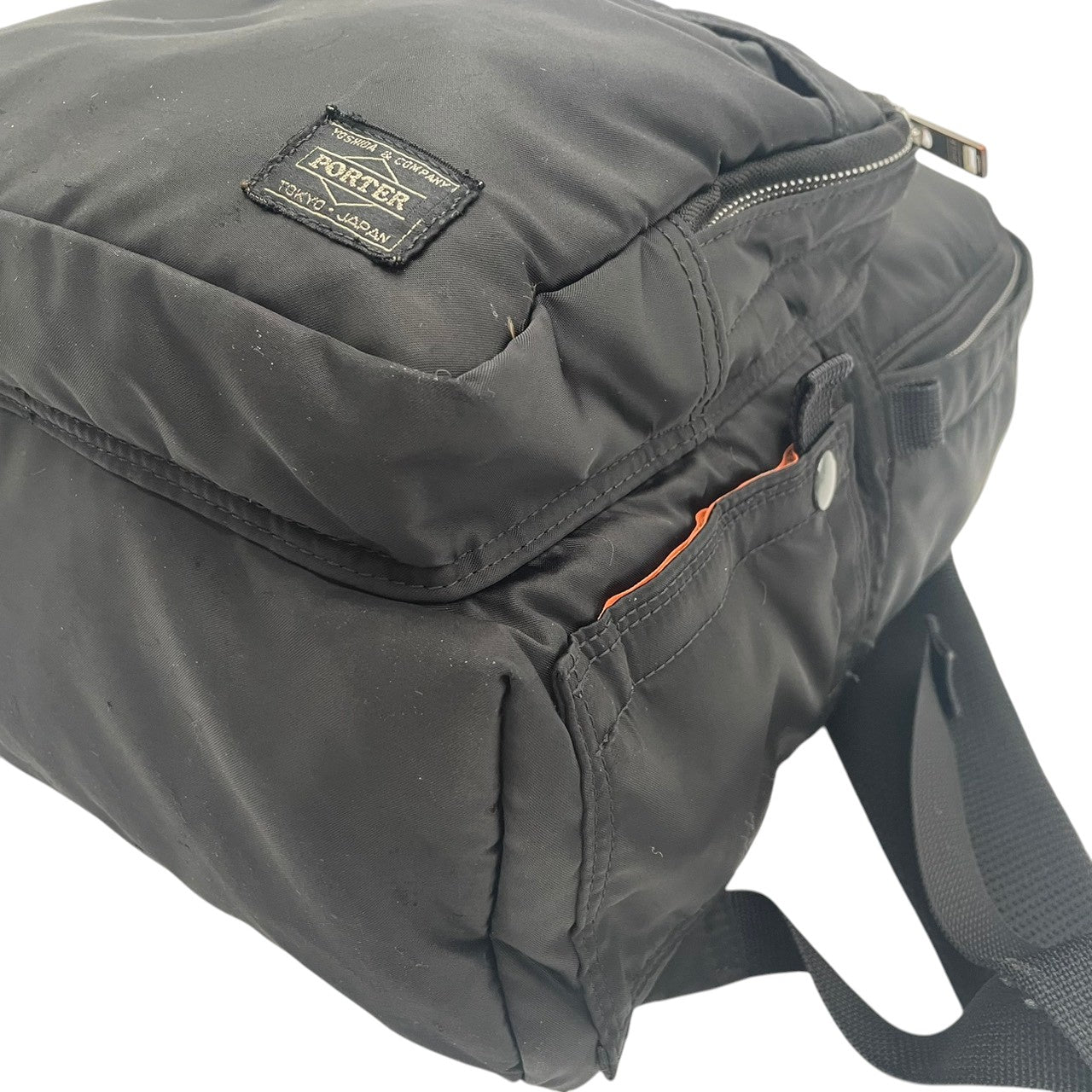【良品】 ポーター PORTER リュック デイパック バックパック ナイロン ブラック 黒 吉田カバン 大容量 斜め掛け可 ビンテージ クラシック エレガント スタイリッシュ ビジネス 通勤 通学 メンズ レディース ユニセックス 定番 人気 希少 S68