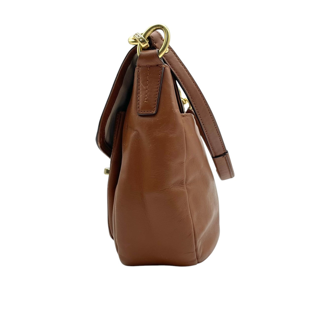 【美品】 コーチ COACH ショルダーバッグ クロスボディ 斜め掛け可 レザー 本革 ブラウン 茶色 シルバー金具 ターンロック フラップ カジュアル クラシック ビンテージ 上品 鞄 通勤 通学 お出かけ レディース 定番 人気 希少 アイテム S59