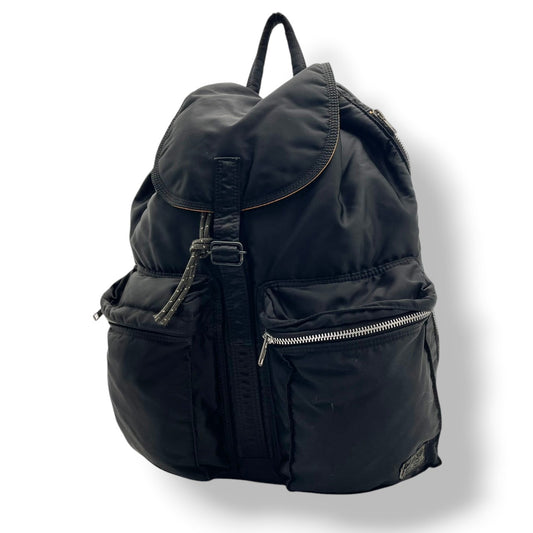 【良品】 ポーター PORTER タンカー リュック デイパック バックパック ナイロン ブラック 黒 オレンジ 大容量 ミリタリー カジュアル クラシック ビンテージ 通勤 通学 デイリー メンズ レディース ユニセックス 定番 人気 吉田カバン S59