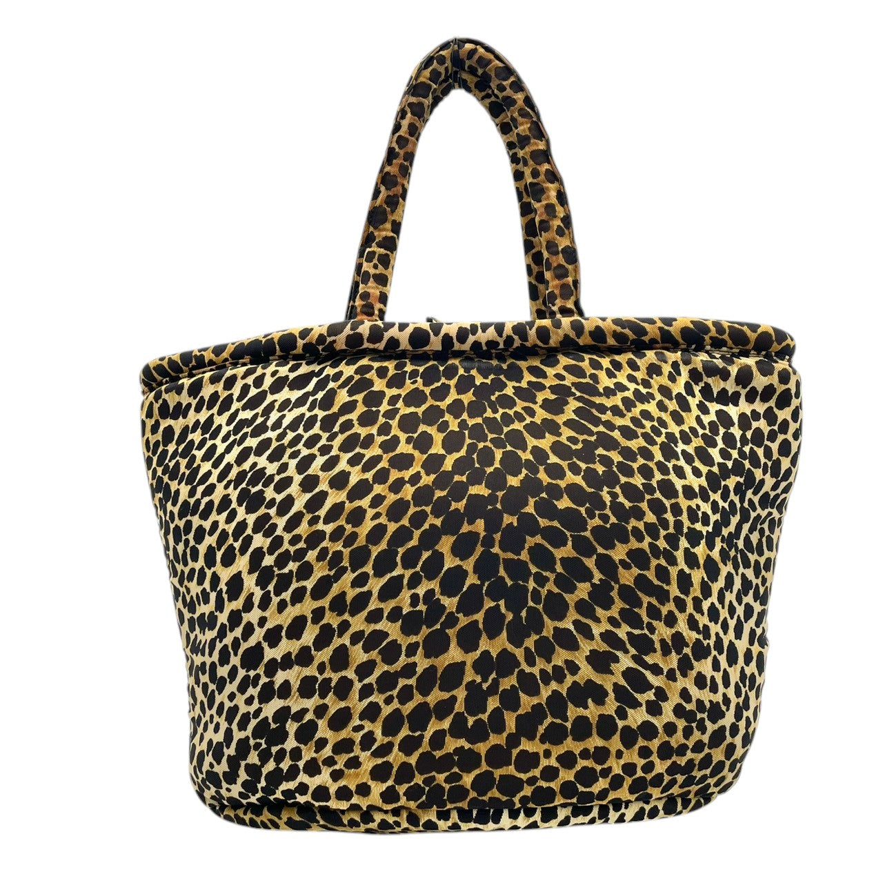 【良品】 ドルチェ＆ガッバーナ DOLCE&GABBANA トートバッグ ショルダーバッグ ナイロン レザー レオパード柄 ヒョウ柄 ブラウン 茶 ブラック 黒 肩掛け 大容量 軽量 A4収納可能 カジュアル クラシック エレガント レディース 定番 S59