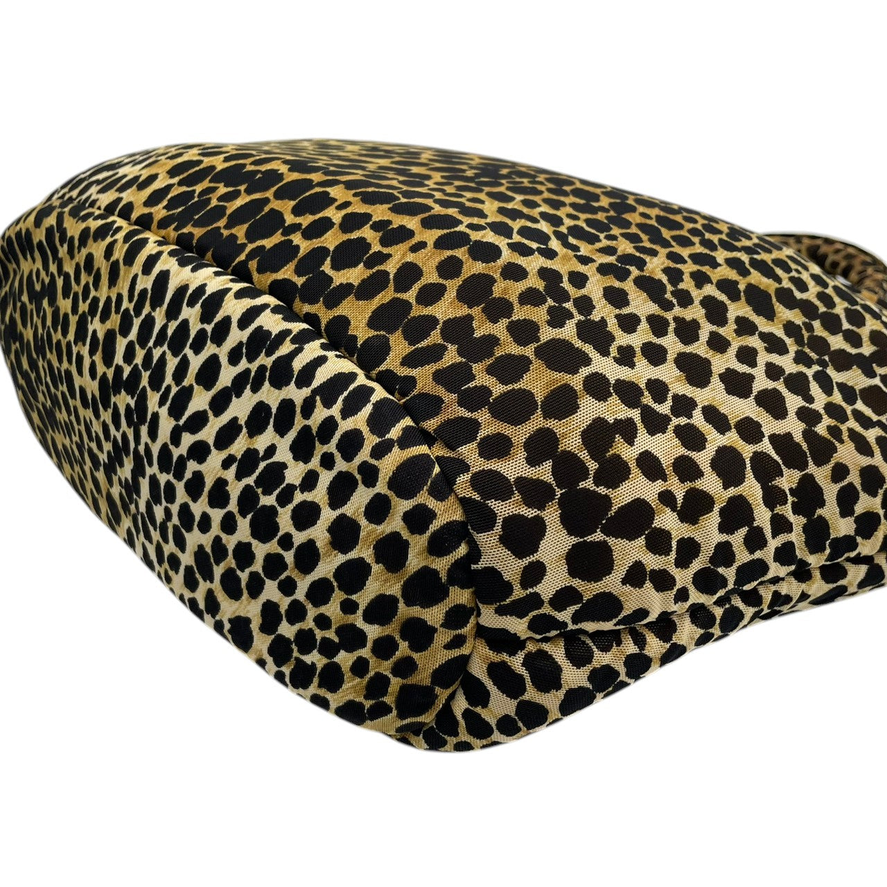【良品】 ドルチェ＆ガッバーナ DOLCE&GABBANA トートバッグ ショルダーバッグ ナイロン レザー レオパード柄 ヒョウ柄 ブラウン 茶 ブラック 黒 肩掛け 大容量 軽量 A4収納可能 カジュアル クラシック エレガント レディース 定番 S59