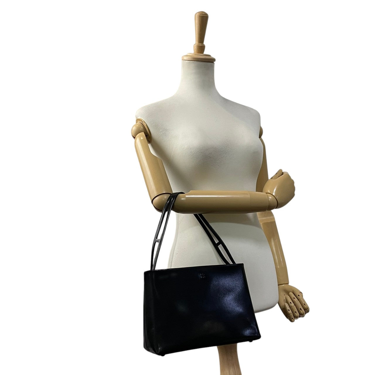 【良品】 ジバンシー GIVENCHY ハンドバッグ ミニボストンバッグ PVC ブラック 黒 ゴールド金具 4Gロゴ 総柄 型押し ヴィンテージ レトロ クラシック エレガント 上品 鞄 お出かけ フォーマル 冠婚葬祭 レディース 定番 人気 希少 S60