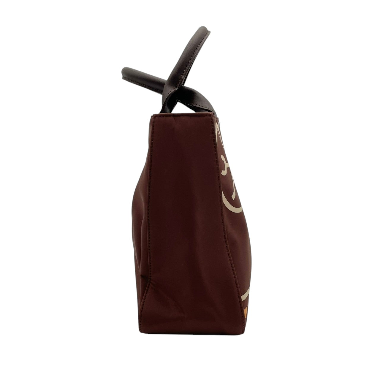 【美品】 カステルバジャック CASTELBAJAC ハンドバッグ ミニボストン トートバッグ ナイロン レザー ブラウン 茶 家紋 ロゴ ステッチ 軽量 カジュアル スポーティ 鞄 お出かけ デイリー メンズ レディース ユニセックス 定番 人気 S60