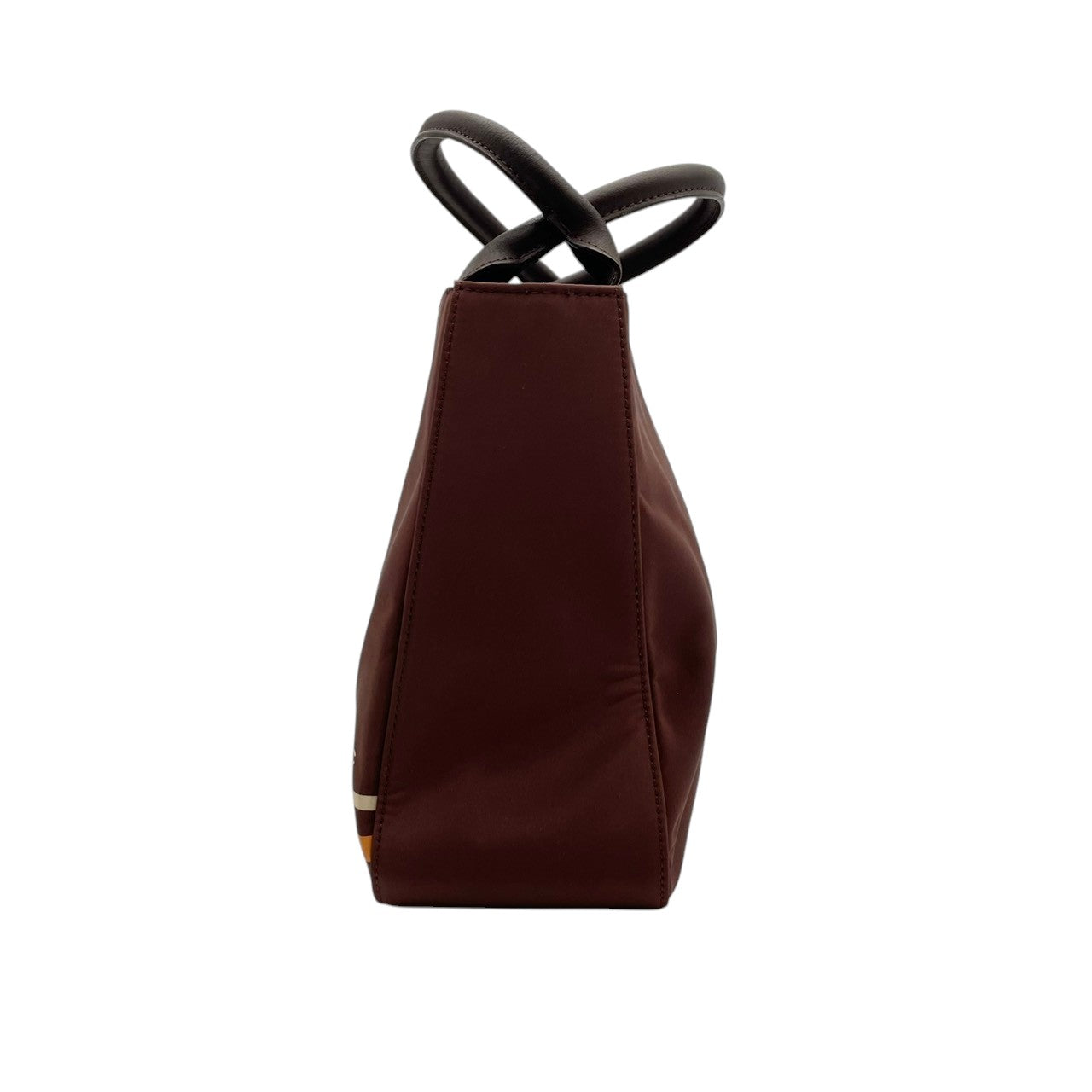 【美品】 カステルバジャック CASTELBAJAC ハンドバッグ ミニボストン トートバッグ ナイロン レザー ブラウン 茶 家紋 ロゴ ステッチ 軽量 カジュアル スポーティ 鞄 お出かけ デイリー メンズ レディース ユニセックス 定番 人気 S60