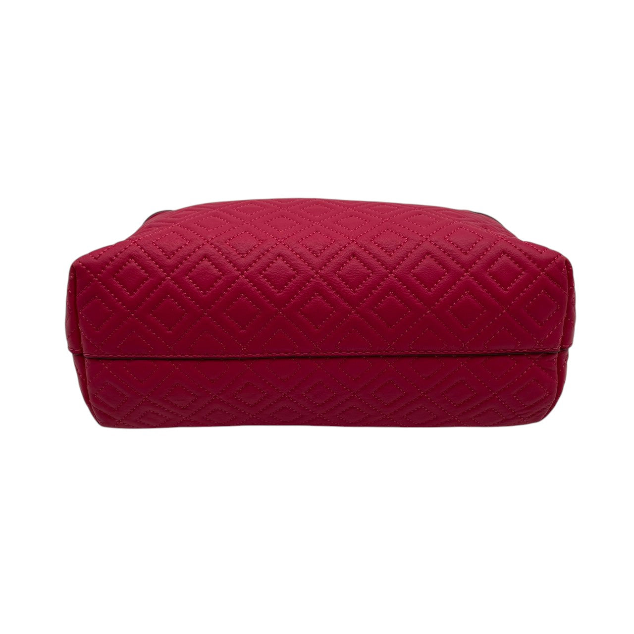 【美品】 トリーバーチ TORY BURCH ハンドバッグ トートバッグ レザー 本革 ピンク デカロゴ ステッチ タッセル チャーム 自立可 軽量 カジュアル エレガント 上品 鞄 お出かけ デイリー レディース 定番 人気 S60