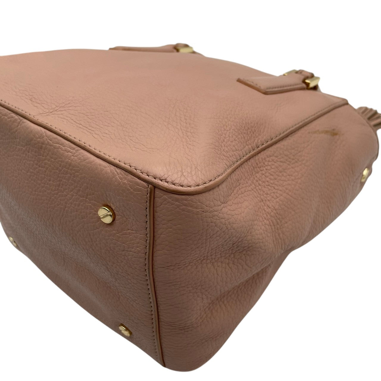 【美品】 トリーバーチ TORY BURCH ティア Thea スモール トートバッグ ハンドバッグ ショルダーバッグ 2WAY レザー 本革 ピンクベージュ ゴールド金具 斜め掛け可 クロスボディ 自立可 エレガント 上品 レディース 定番 人気 S60