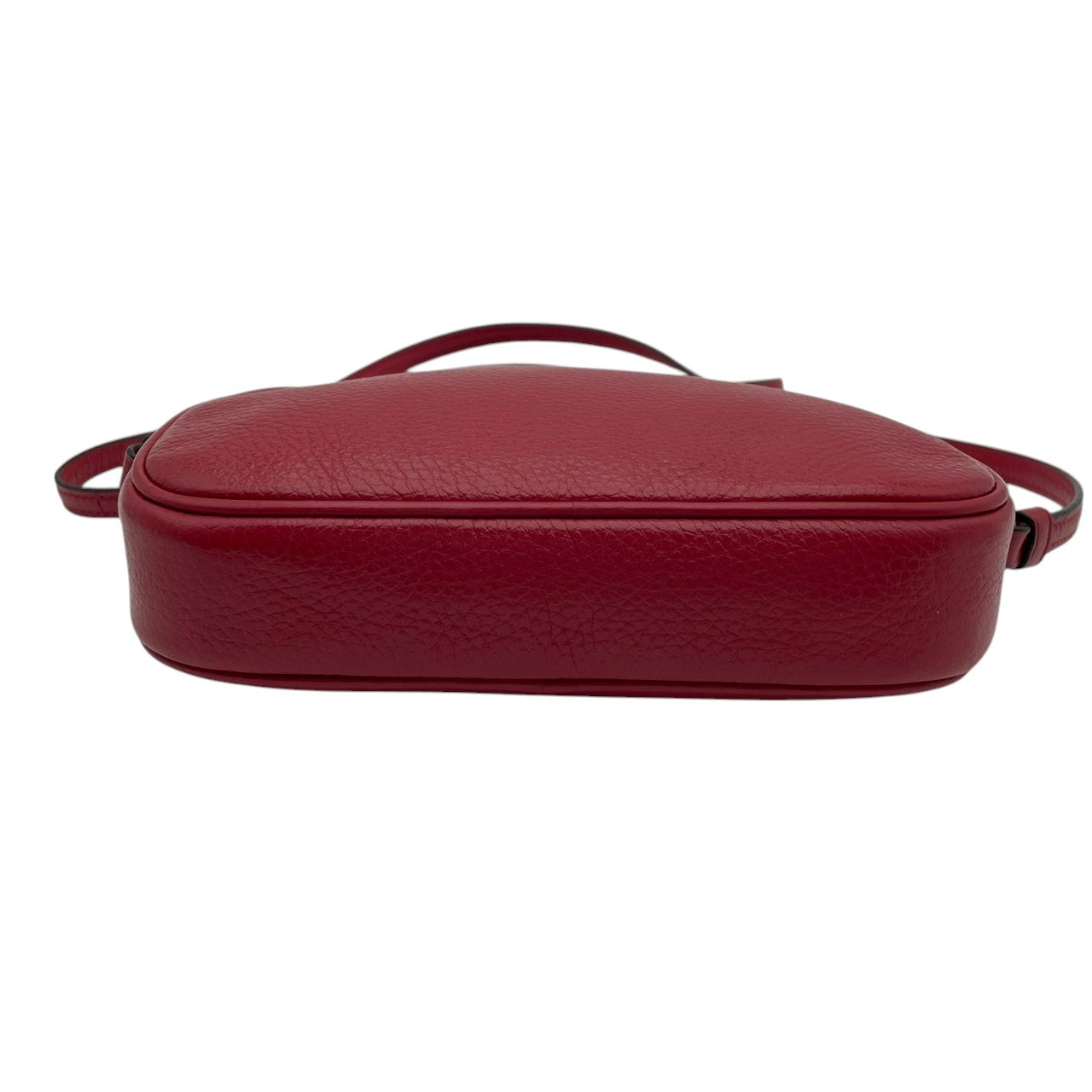 美品 COACH コーチ クロスボディポーチ ショルダーバッグ ピーブルドレザー ワインレッド 赤 レディース ゴールド金具 ダブルジップ コンパクト デイリー お出かけ 斜め掛け 軽量 F30259 s83