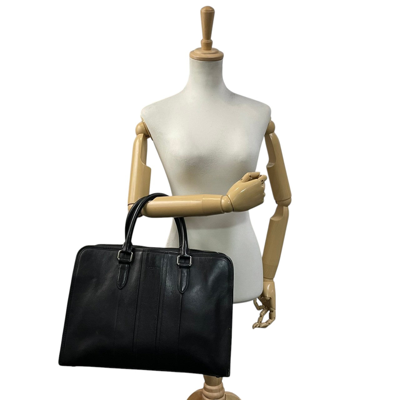 COACH コーチ Metropolitan メトロポリタン ブリーフケース ビジネスバッグ 2way レザー ブラック メンズ シルバー金具 A4収納 PC収納 通勤 ショルダー ハンドバッグ 書類 仕事 s83