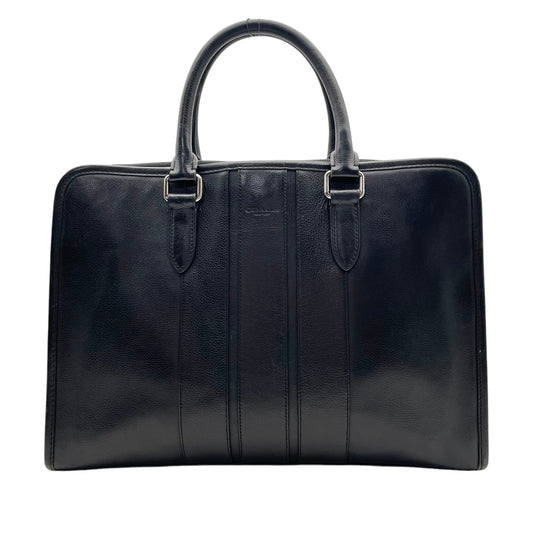 COACH コーチ Metropolitan メトロポリタン ブリーフケース ビジネスバッグ 2way レザー ブラック メンズ シルバー金具 A4収納 PC収納 通勤 ショルダー ハンドバッグ 書類 仕事 s83