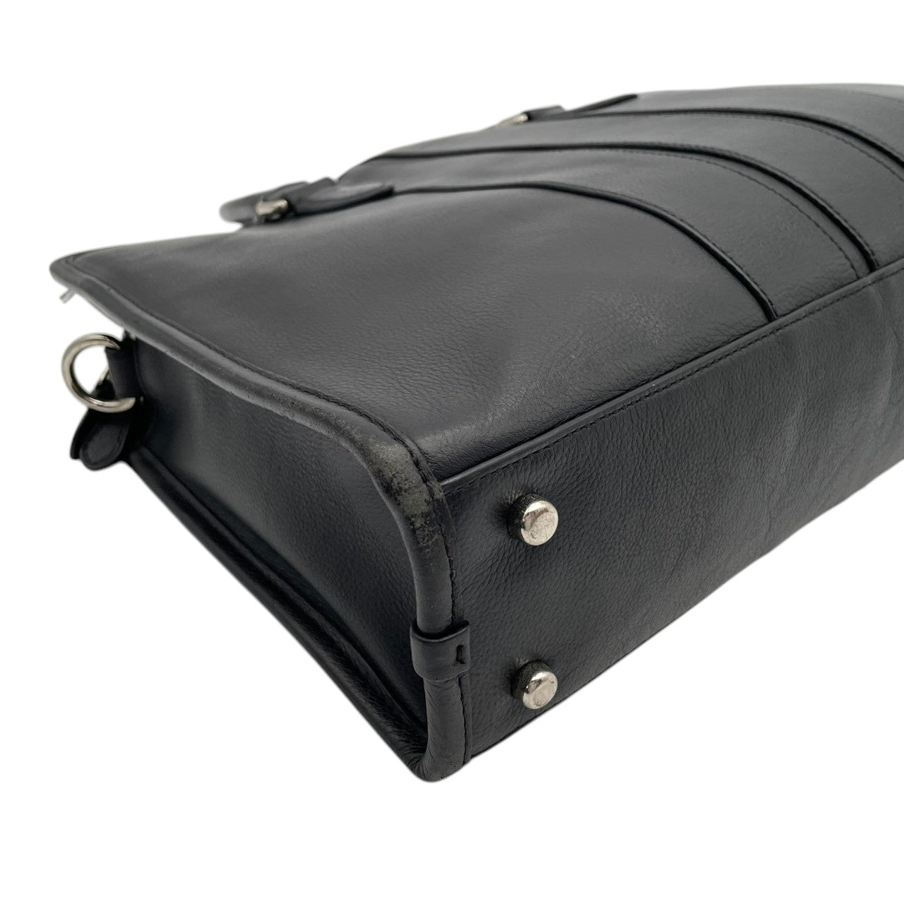 COACH コーチ Metropolitan メトロポリタン ブリーフケース ビジネスバッグ 2way レザー ブラック メンズ シルバー金具 A4収納 PC収納 通勤 ショルダー ハンドバッグ 書類 仕事 s83