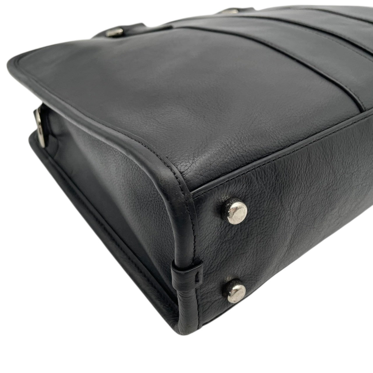 COACH コーチ Metropolitan メトロポリタン ブリーフケース ビジネスバッグ 2way レザー ブラック メンズ シルバー金具 A4収納 PC収納 通勤 ショルダー ハンドバッグ 書類 仕事 s83