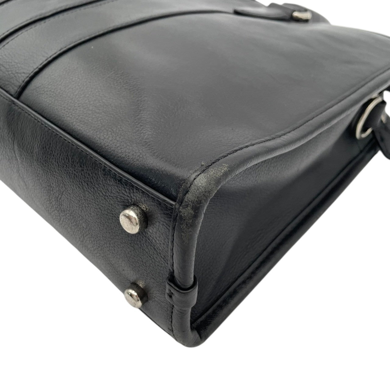 COACH コーチ Metropolitan メトロポリタン ブリーフケース ビジネスバッグ 2way レザー ブラック メンズ シルバー金具 A4収納 PC収納 通勤 ショルダー ハンドバッグ 書類 仕事 s83