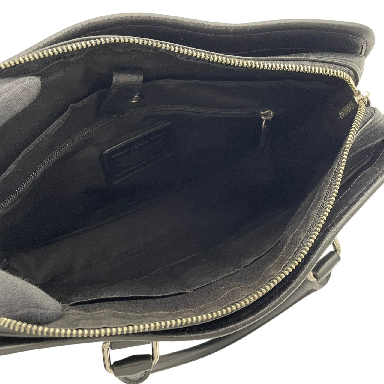 COACH コーチ Metropolitan メトロポリタン ブリーフケース ビジネスバッグ 2way レザー ブラック メンズ シルバー金具 A4収納 PC収納 通勤 ショルダー ハンドバッグ 書類 仕事 s83