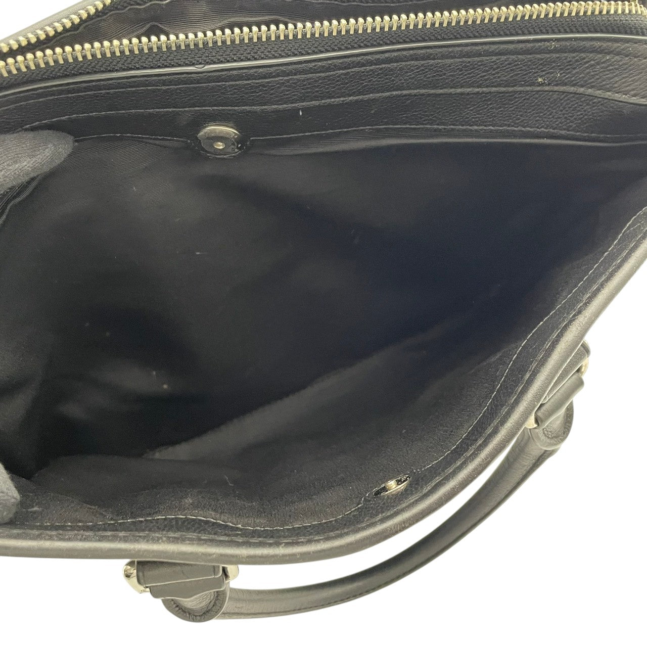 COACH コーチ Metropolitan メトロポリタン ブリーフケース ビジネスバッグ 2way レザー ブラック メンズ シルバー金具 A4収納 PC収納 通勤 ショルダー ハンドバッグ 書類 仕事 s83