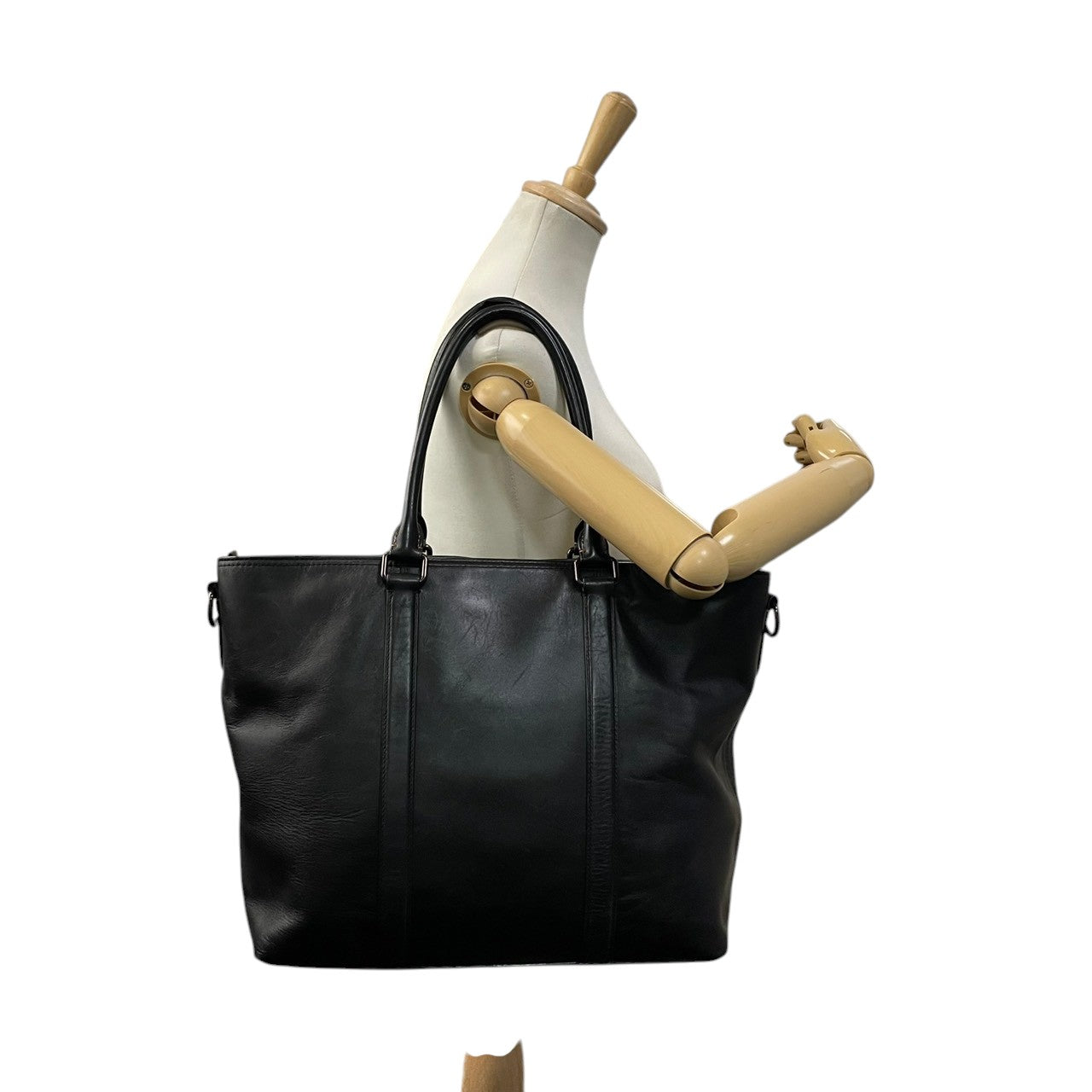 COACH コーチ 1941 ジップ グローブタンドレザー トートバッグ ブラック シルバー金具 大容量 A4収納 通勤 ビジネス 本革 牛革 ユニセックス シンプル 上質 55564 S88