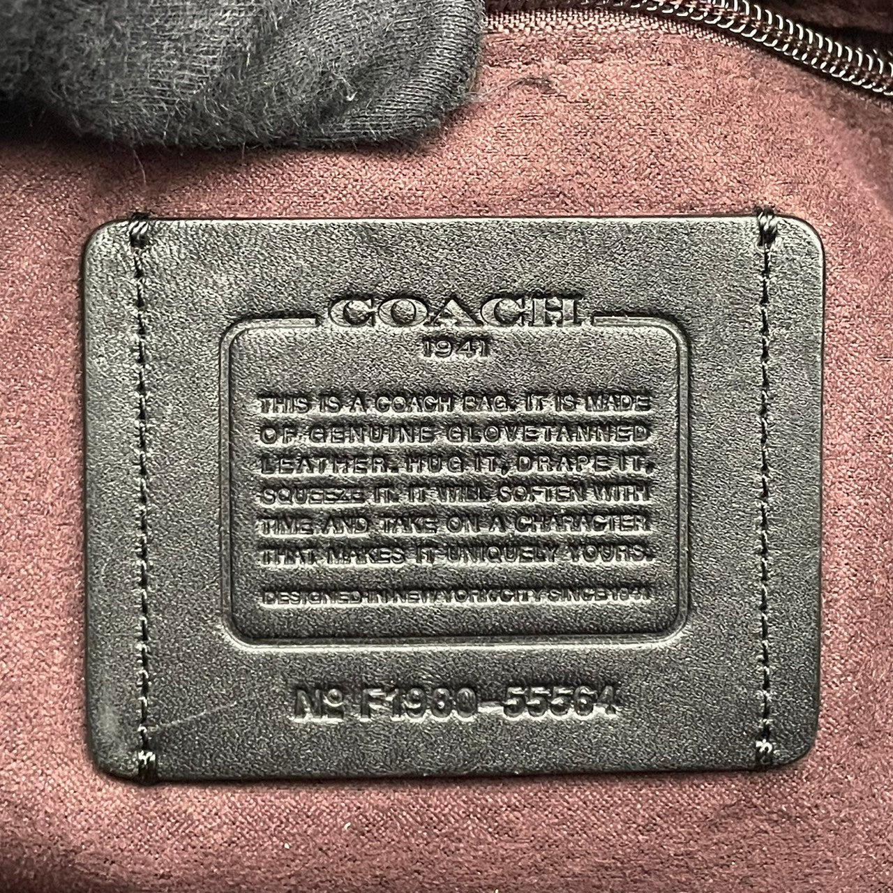 COACH コーチ 1941 ジップ グローブタンドレザー トートバッグ ブラック シルバー金具 大容量 A4収納 通勤 ビジネス 本革 牛革 ユニセックス シンプル 上質 55564 S88