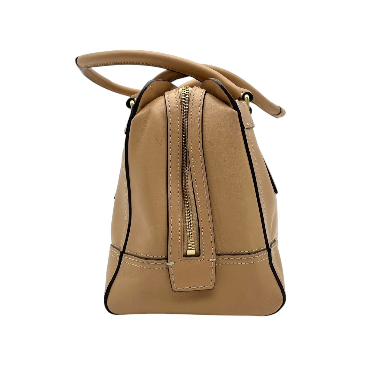 【美品】 コーチ COACH ハンドバッグ トートバッグ ハンプトンズ サッチェル レザー 本革 ベージュ ターンロック ゴールド金具 肩掛け 大容量 お出かけ デイリー エレガント 上品 通勤 通学 レディース 定番 S81