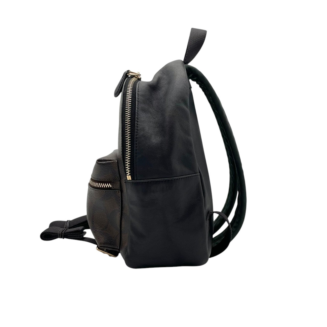 【美品】 コーチ COACH チャーリー バックパック シグネチャー キャンバス ブラウン 茶 ミニリュック コンパクト バックパック 通勤 通学 デイリー お出かけ レディース 定番 人気 鞄 S81