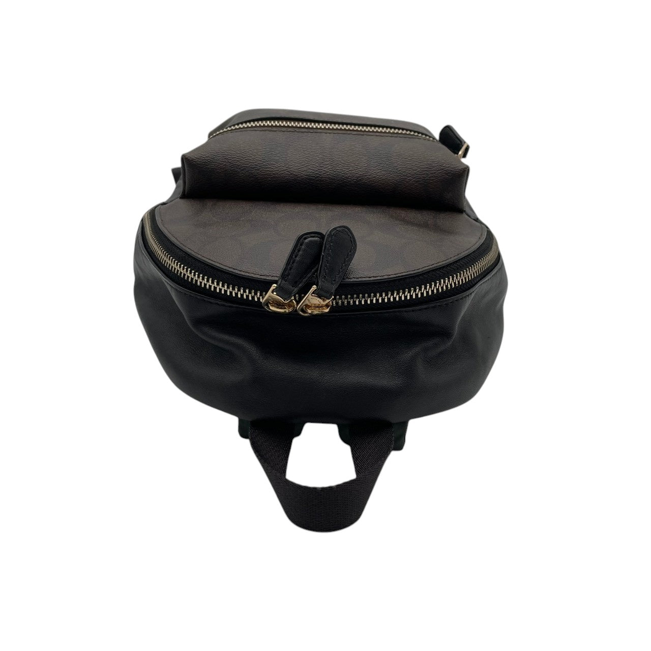 【美品】 コーチ COACH チャーリー バックパック シグネチャー キャンバス ブラウン 茶 ミニリュック コンパクト バックパック 通勤 通学 デイリー お出かけ レディース 定番 人気 鞄 S81