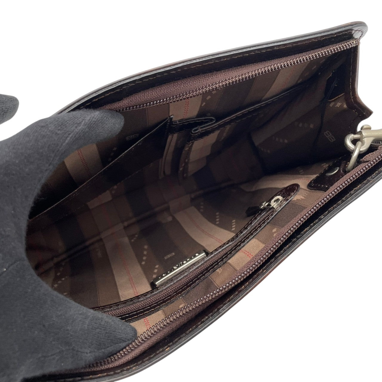 【良品】 バレンシアガ BALENCIAGA セカンドバッグ クラッチバッグ レザー 本革 ブラウン 茶 ゴールド金具 メンズ 紳士 ビジネス 通勤 出張 冠婚葬祭 フォーマル カジュアル デイリー お出かけ 上品 定番 人気 鞄 カバン S93