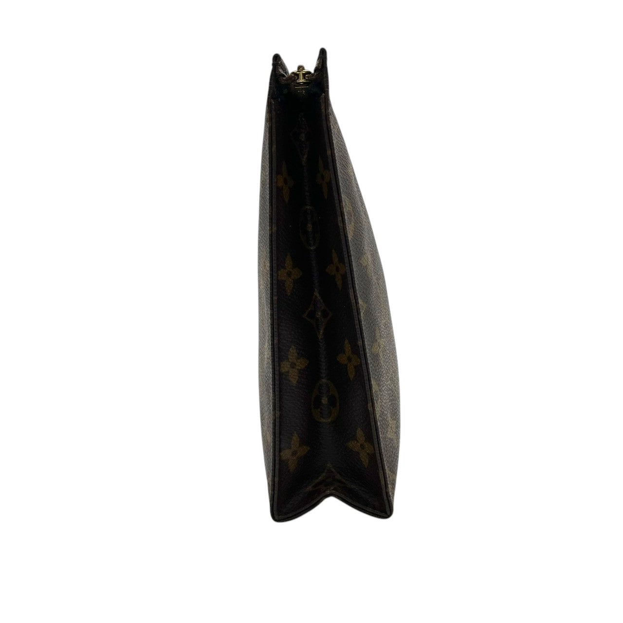 【良品】 ルイヴィトン LOUIS VUITTON ポッシュ・トワレット セカンドバッグ クラッチバッグ ポーチ モノグラム PVC レザー ブラウン 茶 ゴールド金具 メンズ レディース ユニセックス デイリー お出かけ 定番 人気 鞄 カバン S93