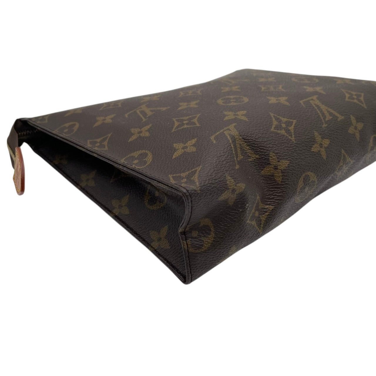 【良品】 ルイヴィトン LOUIS VUITTON ポッシュ・トワレット セカンドバッグ クラッチバッグ ポーチ モノグラム PVC レザー ブラウン 茶 ゴールド金具 メンズ レディース ユニセックス デイリー お出かけ 定番 人気 鞄 カバン S93