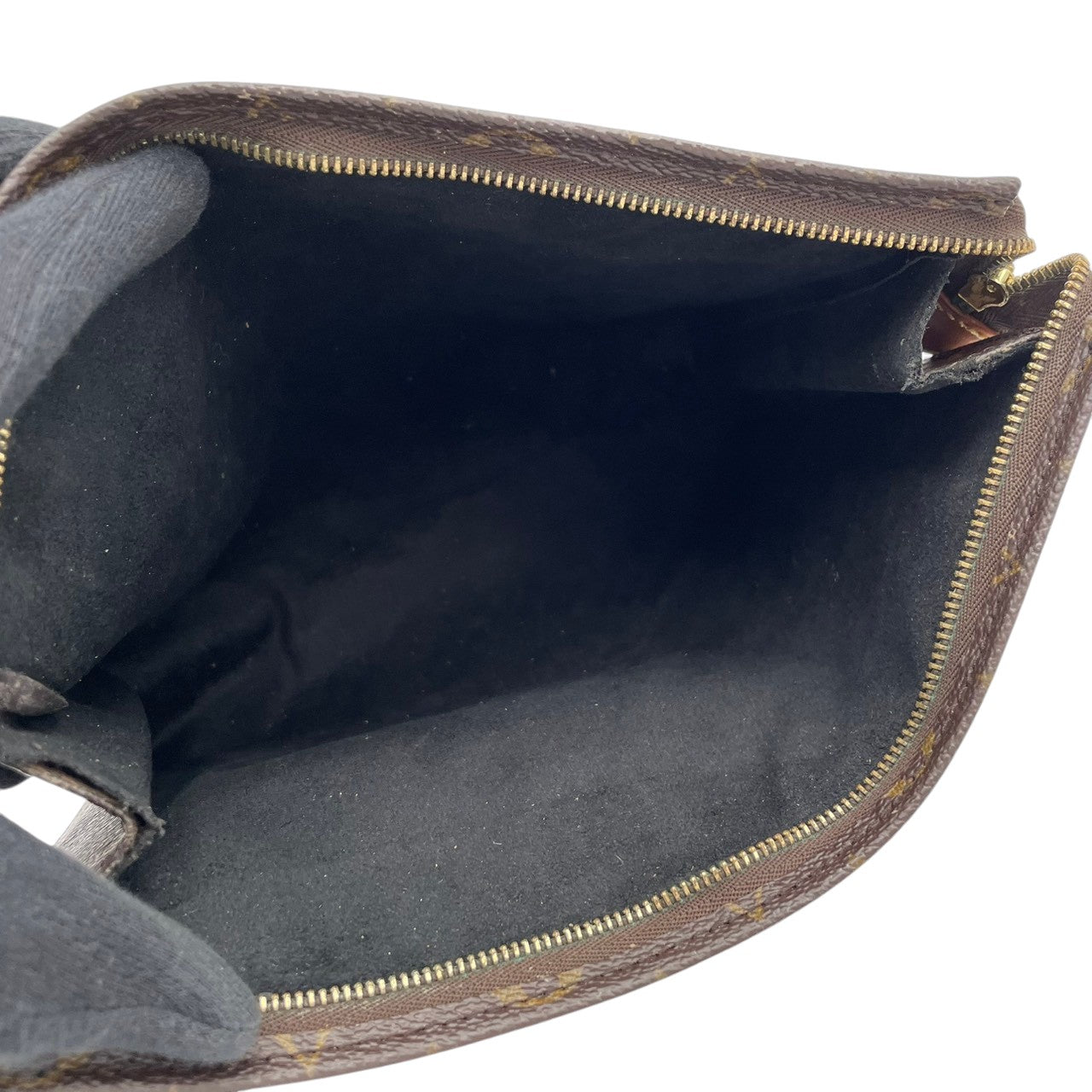【良品】 ルイヴィトン LOUIS VUITTON ポッシュ・トワレット セカンドバッグ クラッチバッグ ポーチ モノグラム PVC レザー ブラウン 茶 ゴールド金具 メンズ レディース ユニセックス デイリー お出かけ 定番 人気 鞄 カバン S93