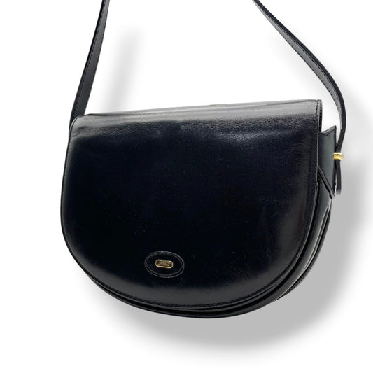 【良品】 バリー BALLY ショルダーバッグ クロスボディ ポシェット レザー 本革 ブラック 黒 斜め掛け コンパクト メンズ レディース ユニセックス デイリー お出かけ トラベル 定番 人気 鞄 カバン S93