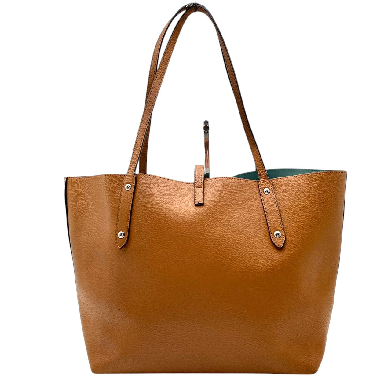 【良品】 コーチ COACH マーケット トートバッグ 58849 レザー 本革 ブラウン 茶 ターンロック 肩掛け 大容量 A4収納 通勤 通学 ビジネス デイリー お出かけ エレガント カジュアル レディース 定番 人気 鞄 カバン S82