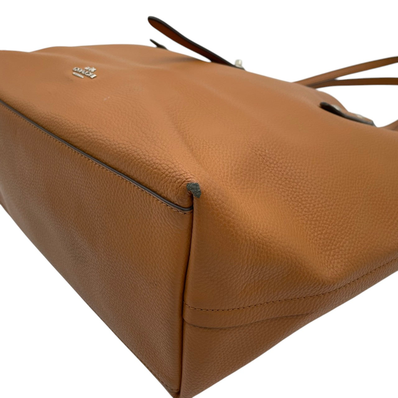 【良品】 コーチ COACH マーケット トートバッグ 58849 レザー 本革 ブラウン 茶 ターンロック 肩掛け 大容量 A4収納 通勤 通学 ビジネス デイリー お出かけ エレガント カジュアル レディース 定番 人気 鞄 カバン S82