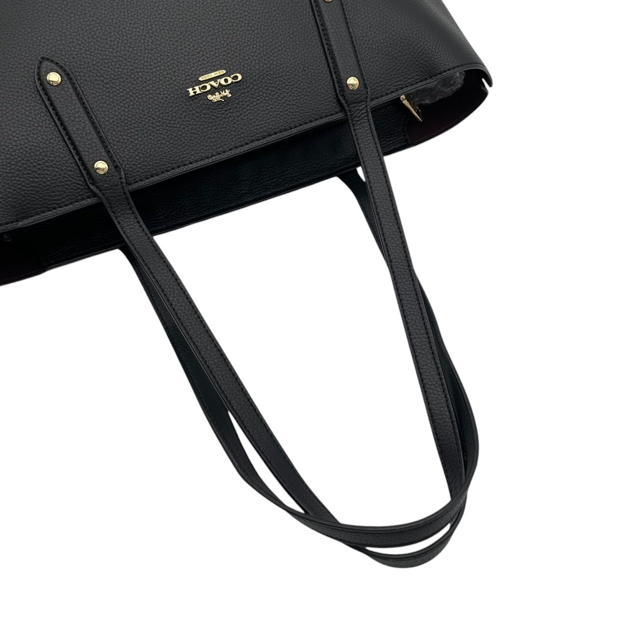 【良品】 コーチ COACH セントラル トート ウィズ ジップ 69424 レザー 本革 ブラック 黒 大容量 A4収納 肩掛け ファスナー 通勤 通学 ビジネス お出かけ エレガント カジュアル レディース 定番 人気 鞄 カバン S82