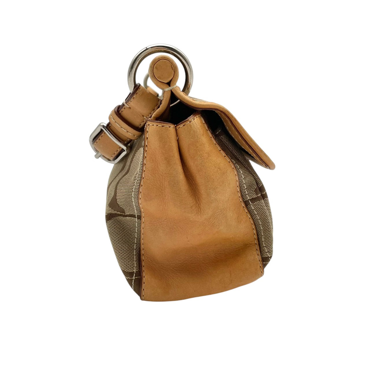 【良品】 コーチ COACH 19033 シグネチャー シティ ウィリス 2WAY ショルダーバッグ ハンドバッグ キャンバス レザー ベージュ 肩掛け 斜め掛け ターンロック レディース お出かけ エレガント カジュアル 定番 人気 鞄 カバン S82