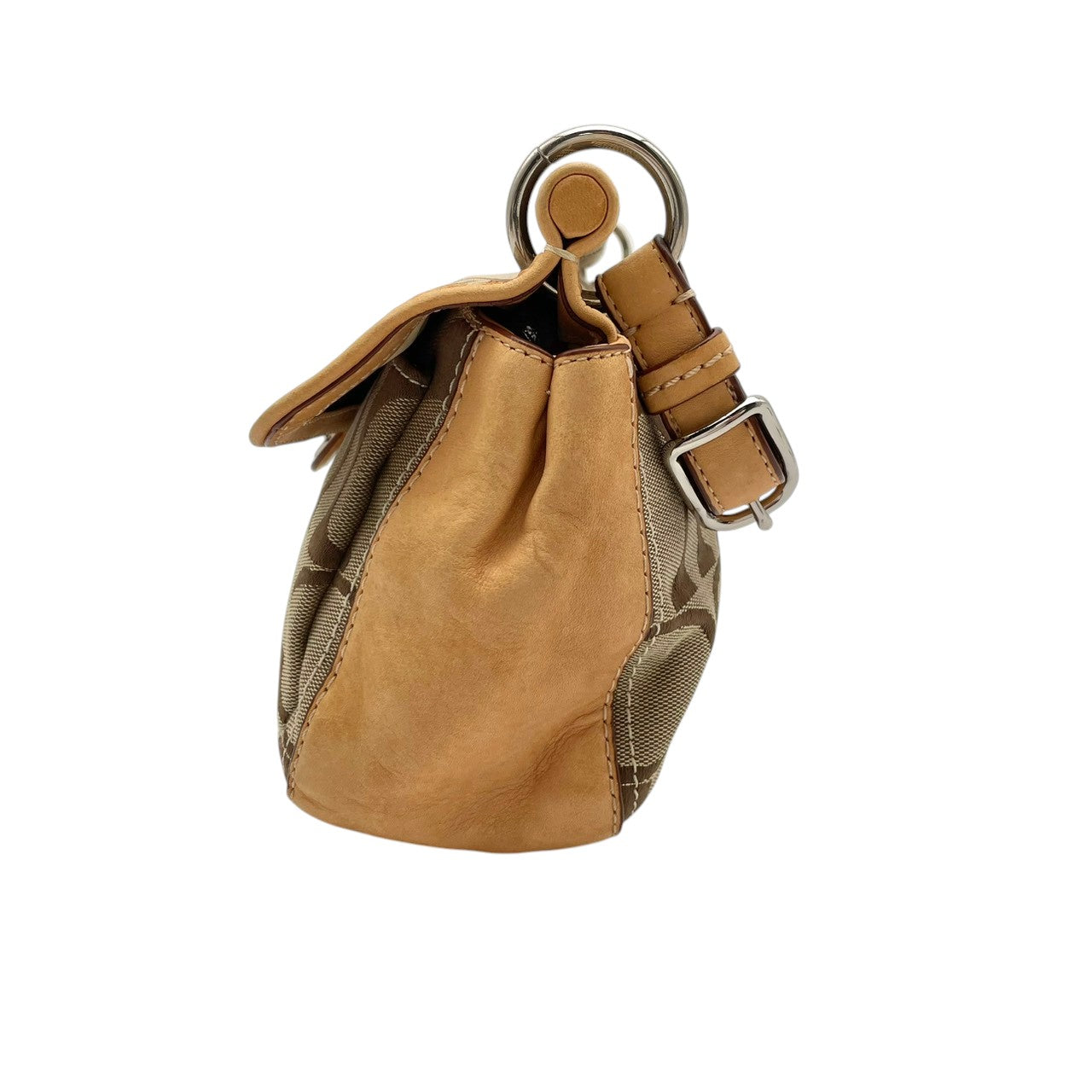 【良品】 コーチ COACH 19033 シグネチャー シティ ウィリス 2WAY ショルダーバッグ ハンドバッグ キャンバス レザー ベージュ 肩掛け 斜め掛け ターンロック レディース お出かけ エレガント カジュアル 定番 人気 鞄 カバン S82