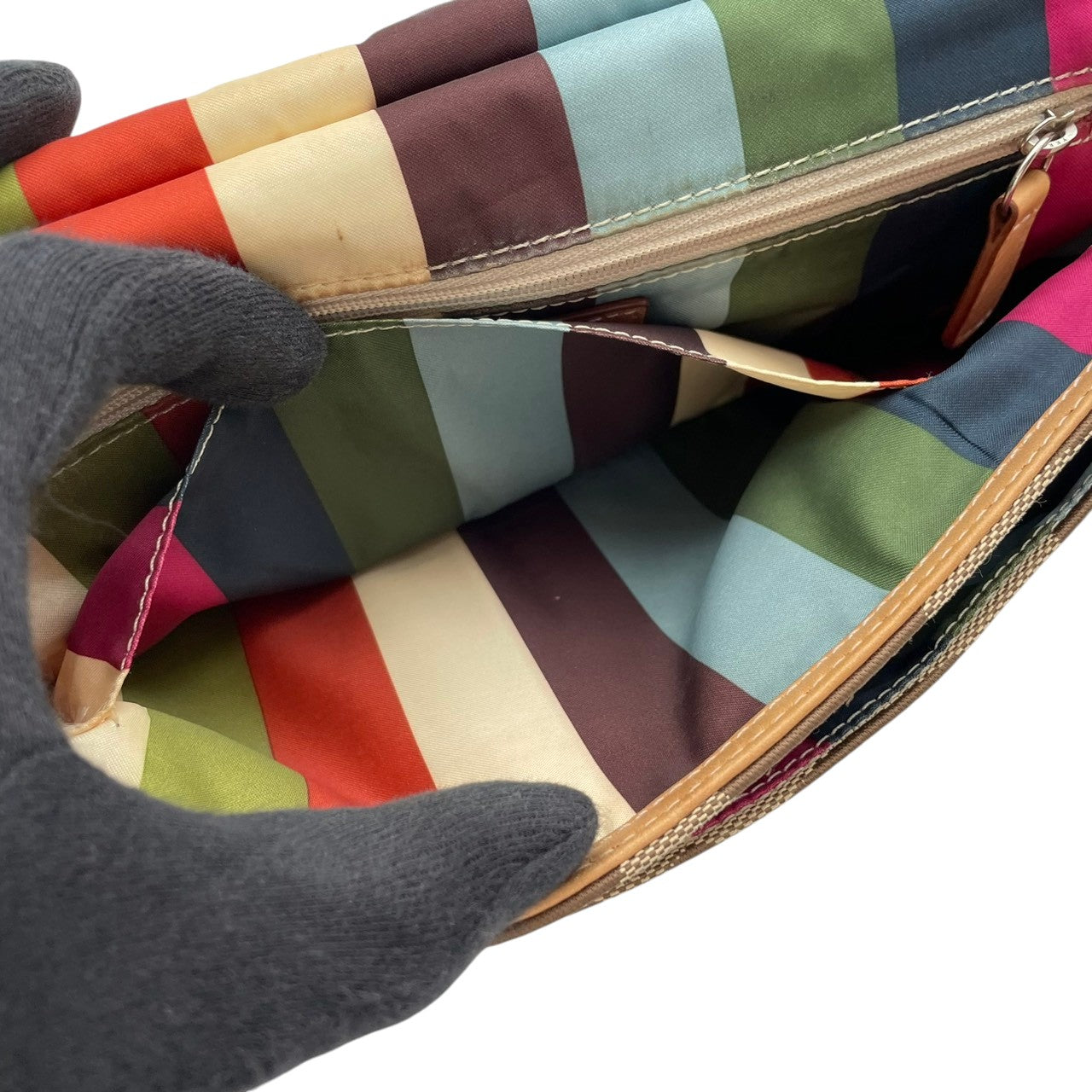 【良品】 コーチ COACH 19033 シグネチャー シティ ウィリス 2WAY ショルダーバッグ ハンドバッグ キャンバス レザー ベージュ 肩掛け 斜め掛け ターンロック レディース お出かけ エレガント カジュアル 定番 人気 鞄 カバン S82