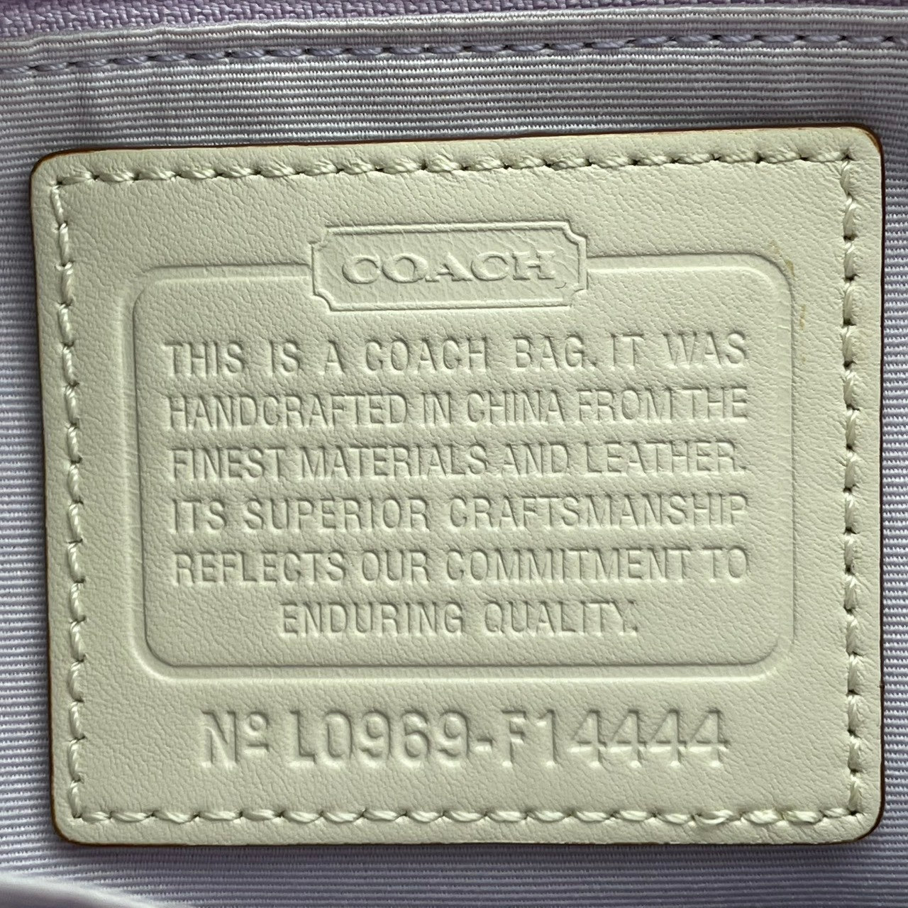 【美品】 コーチ COACH F14444 ホースアンドキャリッジ キャンバス レザー ライトパープル アイボリー ハンドバッグ トートバッグ 手提げ 肩掛け 普段使い デイリー お出かけ エレガント カジュアル 上品 レディース 定番 人気 鞄 S82