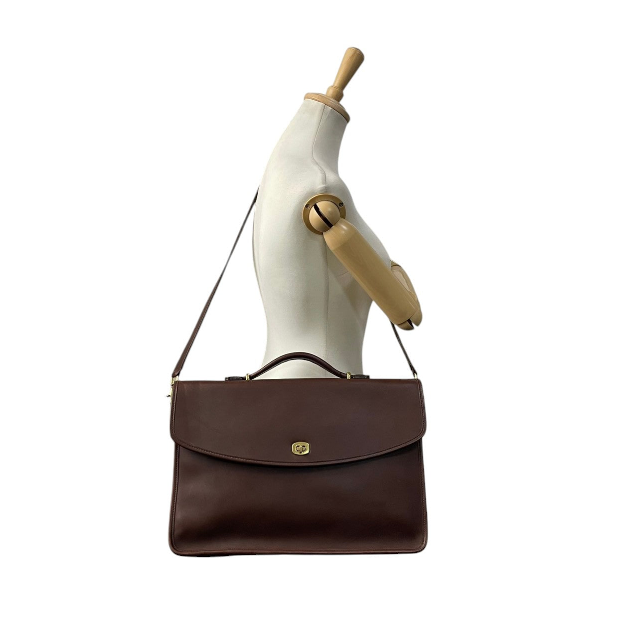 【美品】 コーチ COACH 5265 オールドコーチ ターンロック 2WAY ブリーフケース ビジネスバッグ レザー 本革 ブラウン 茶 斜め掛け 大容量 A4 通勤 通学 フォーマル エレガント レトロ ビンテージ メンズ 鞄 カバン S21