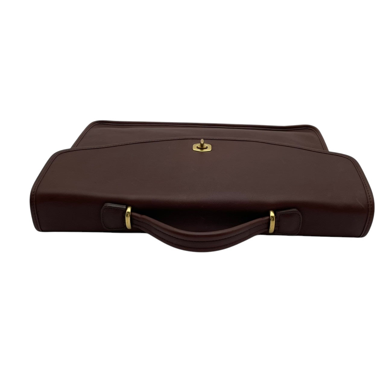 【美品】 コーチ COACH 5265 オールドコーチ ターンロック 2WAY ブリーフケース ビジネスバッグ レザー 本革 ブラウン 茶 斜め掛け 大容量 A4 通勤 通学 フォーマル エレガント レトロ ビンテージ メンズ 鞄 カバン S21