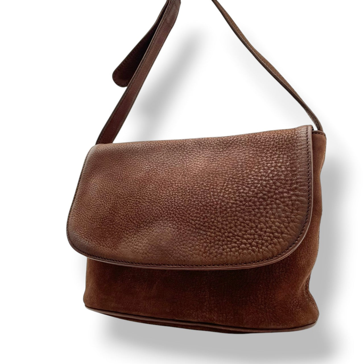 【良品】 コーチ COACH 4935 オールドコーチ ショルダーバッグ ヌバック レザー 本革 ブラウン 茶 フラップ 斜め掛け クロスボディ カジュアル エレガント ヴィンテージ レトロ デイリー お出かけ レディース 定番 人気 カバン S21