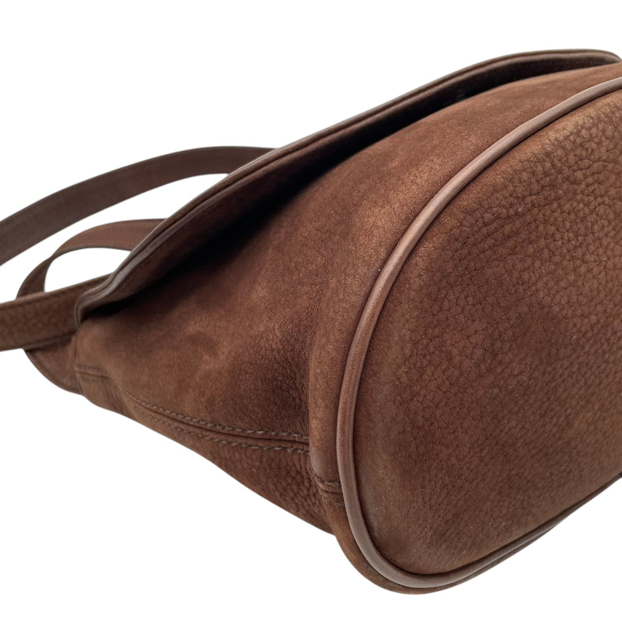 【良品】 コーチ COACH 4935 オールドコーチ ショルダーバッグ ヌバック レザー 本革 ブラウン 茶 フラップ 斜め掛け クロスボディ カジュアル エレガント ヴィンテージ レトロ デイリー お出かけ レディース 定番 人気 カバン S21